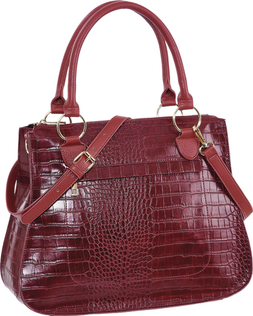 Deichmann Red Croc Tote Bag