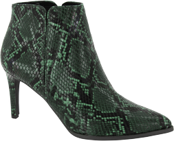 Deichmann Vero Moda Green Snake Stiletto Ankle Boot