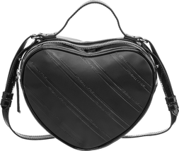 Kendall and Kylie Black Heart Cross Body Bag