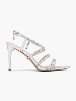 Deichmann Buffalo Silver Gem Strap Heel £39.99 12405002