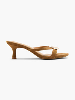 Deichmann Catwalk Suede Heel with Gold Centre Piece £24.99