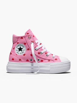 Deichmann Converse DAY ONE PLATFORM Pink Hearts High Top Trainer £34.99