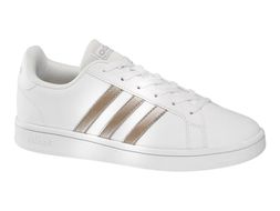 Deichman Adidas Grand Court Base White Lace-up Trainer