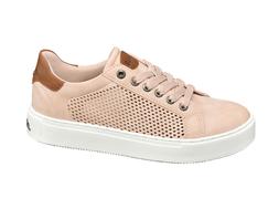 Deichmann Bench Pastel Pink Lace Up Trainer, &pound;29.99