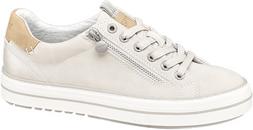 Deichmann Esprit Cream Trainer With Zip Detail, &pound;34.99