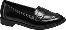 Deichmann Junior Girl Black Patent Loafers, &pound;17.99
