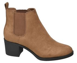 Deichmann Ladies Brown Heeled Chelsea Boots, &pound;14.99