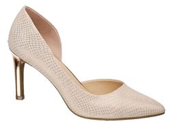 Deichmann Ladies Pink Metallic Court Heels, &pound;12.49