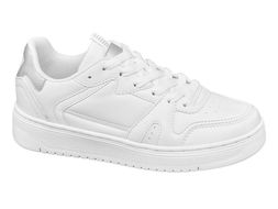 Deichmann White Lace Up Trainers, &pound;24.99