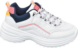 Deichmann White Multicoloured Chunky Trainer