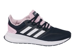 Deichmann adidas Runfalcon Navy Pink Lace-up Trainer