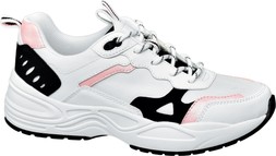 Deichmann Black & White Chunky Trainer