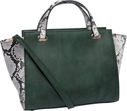 Deichmann Green Snake Tote Bag