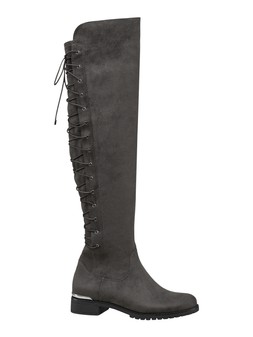 Grey Lace up over the knees