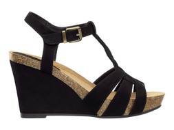 Deichmann Strappy Black Wedge
