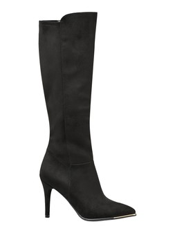 Pointed knee high boots