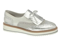 Deichmann Metallic Leather Brogue