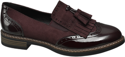 Deichmann Burgundy Tassel Loafer