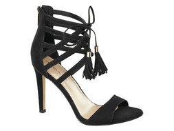 Black tassel heels