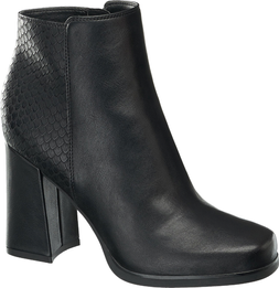 Deichmann Heeled Faux Snakeskin Ankle Boot