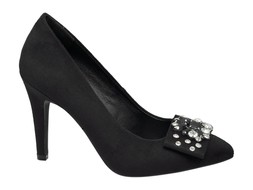 Deichmann Black Embellished Court