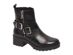 Deichmann Double Buckle Zip Ankle Boot