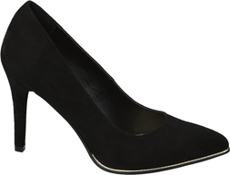 Deichmann Black Metal Detail Heel