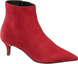 Deichmann Red Pointed Ankle Boot