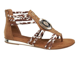 Tan ethnic sandals