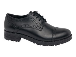 Deichmann Junior Girls Leather Heart Punched Brogues