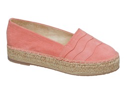 Pink platform espadrilles