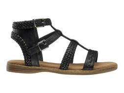 Deichmann Black Double Buckle Strappy Sandal