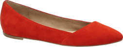 Deichmann Red Ballet Flat