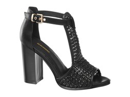 Deichmann Black Woven Heel