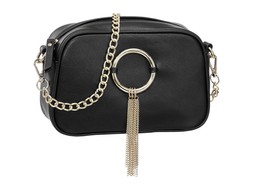 Deichmann Black Chain and Tassel Detail Bag