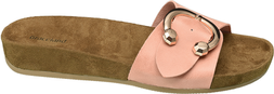 Deichmann Peach Footbed Sandal with Horse Shoe Detail
