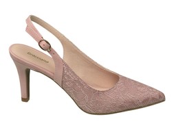 Deichmann Pink Lace Detail Slingback