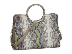 Deichmann Faux Snakeskin Ring Handbag