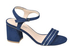 Deichmann Blue Block Heeled Sandal