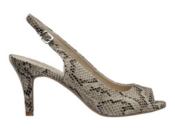 Deichmann Faux Snakeskin Open Toe Heel