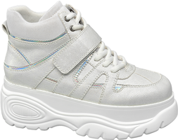Deichmann White Chunky Platform Trainer