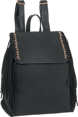Deichmann Black Fringed Backack