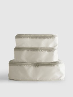 PRIMARK 3 PK PACKING CUBE ECRU £3.50 €3.50 $5 RON17 PLN15 CZK90
