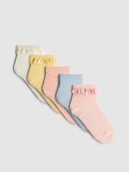 PRIMARK 5PK FRILL SOCK MULTI £4 €5 $8 RON25 PLN22 CZK130