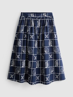 PRIMARK ANCHOR PRINT MAXI SKIRT £22 €24 $30 RON120 PLN105 CZK625
