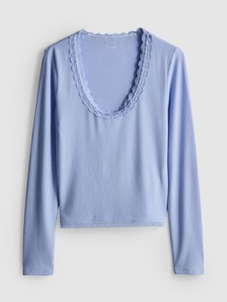 PRIMARK CONTRAST LACE LONG SLEEVE TOP, £10, €12, $16, RON60, PLN50, CZK310 (4)