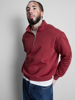 PRIMARK COTTON RICH OVERSIZES QUARTER ZIP SWEATSHIRT, £12, €14, NE €16, $20, RON70, PLN60, CZK365, HUF5200 (2)