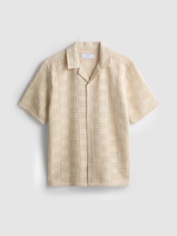 PRIMARK CROCHET SHIRT ECRU £18 €20 $28 RON100 PLN90 CZK520