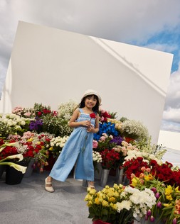 PRIMARK DAISY JUMPSUIT BLUE £10 €13 $18 RON65 PLN55 CZK340 (3)