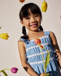 PRIMARK DAISY JUMPSUIT BLUE £10 €13 $18 RON65 PLN55 CZK340